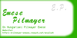 emese pilmayer business card